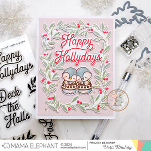 HOLLY AND LEAVES