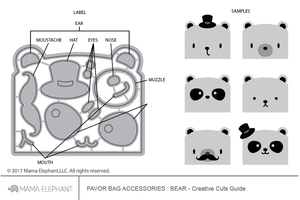 Favor Bag Accessory - Bear - Creative Cuts