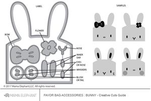 Favor Bag Accessory - Bunny - Creative Cuts