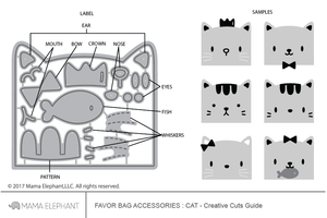 Favor Bag Accessory - Cat - Creative Cuts