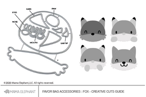 Favor Bag Accessory - Fox - Creative Cuts
