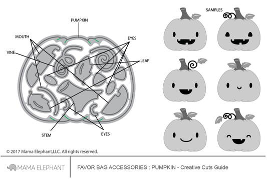 Favor Bag Accessory - Pumpkin - Creative Cuts