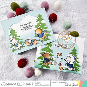 Silhouette Snow Trees - Creative Cuts