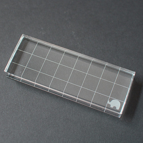 1.5" x 4" Clear Stamp Block