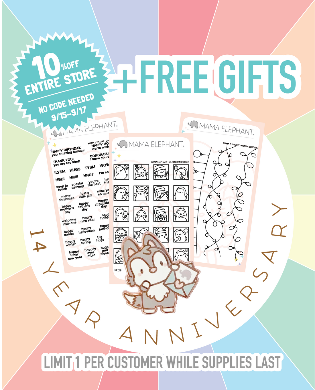 14th Year Anniversary SALE & PROMOTIONS