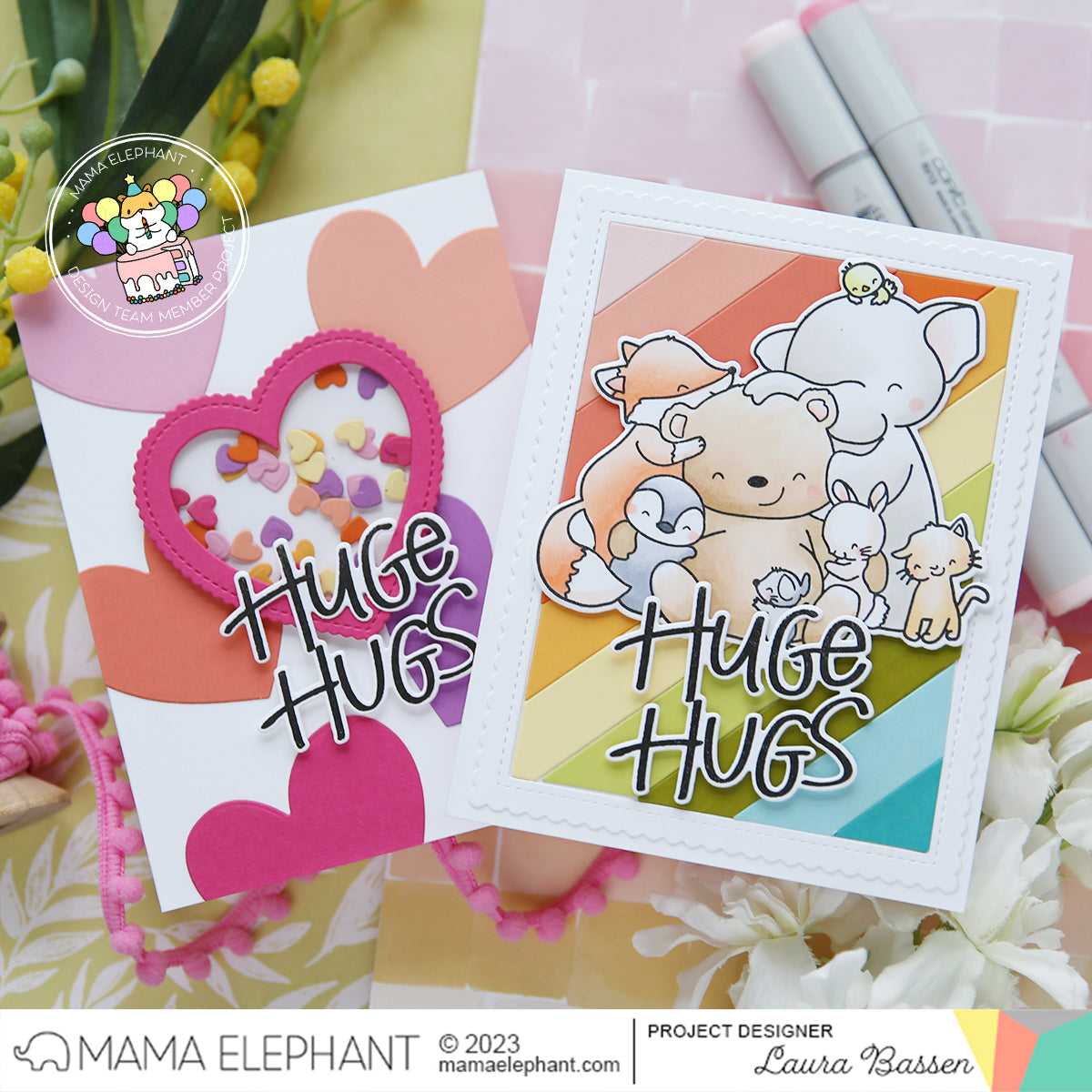 INTRODUCING: Group Hug & Shaker Shapes - Heart - Mama Elephant