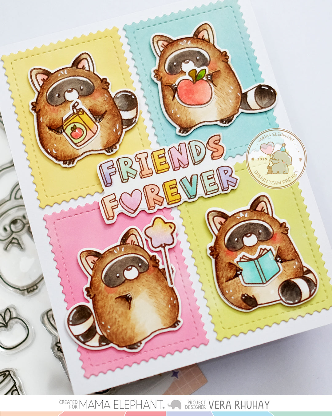 STAMP HIGHLIGHT: Playful Raccoons