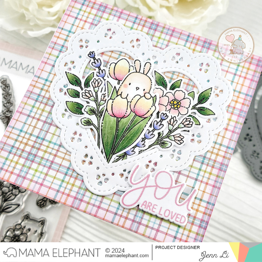 Bunny Bouquet Card