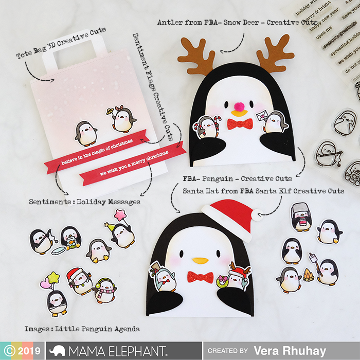Favor Bag Accessory - Penguin - Creative Cuts