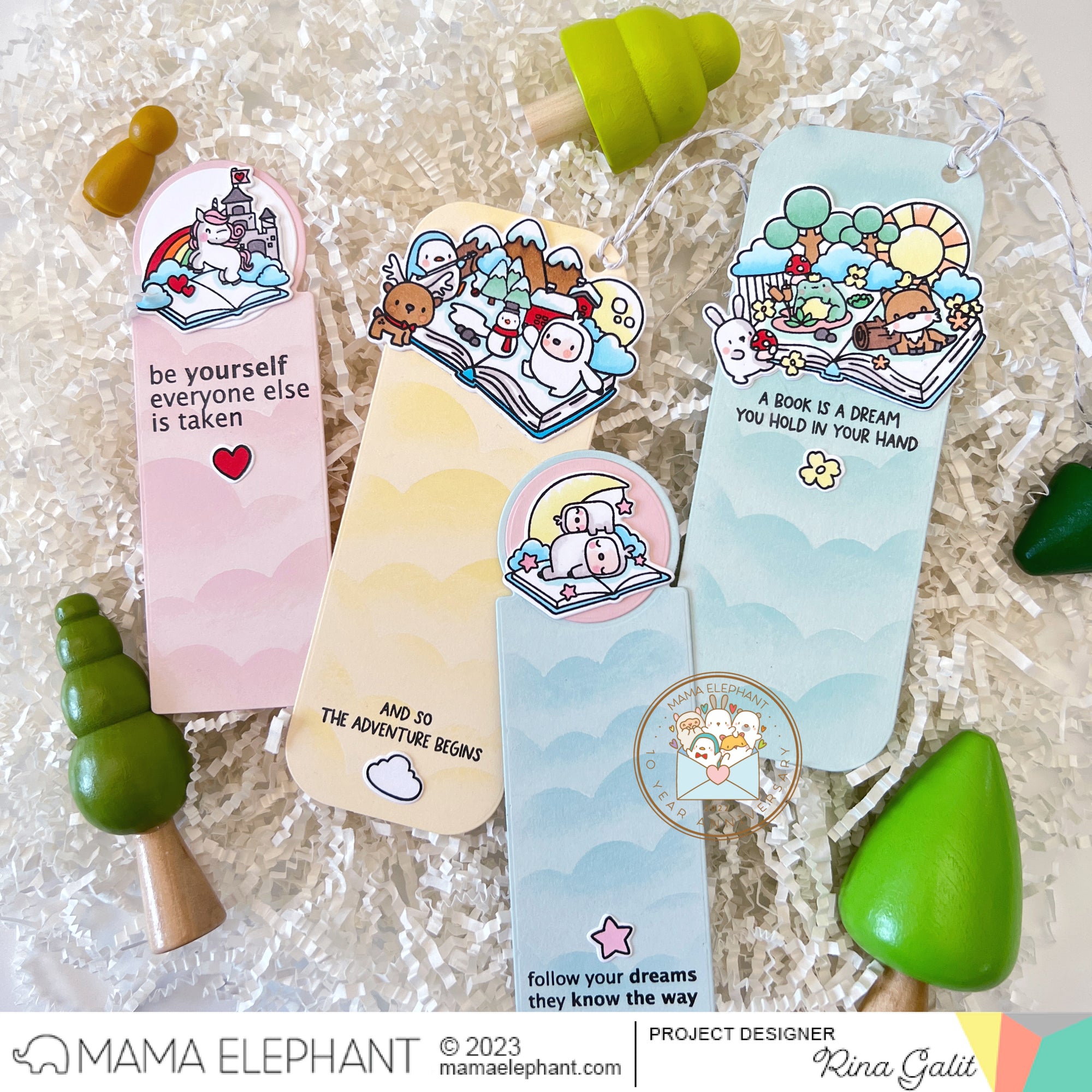 Simple Bookmarks - Creative Cuts - Mama Elephant