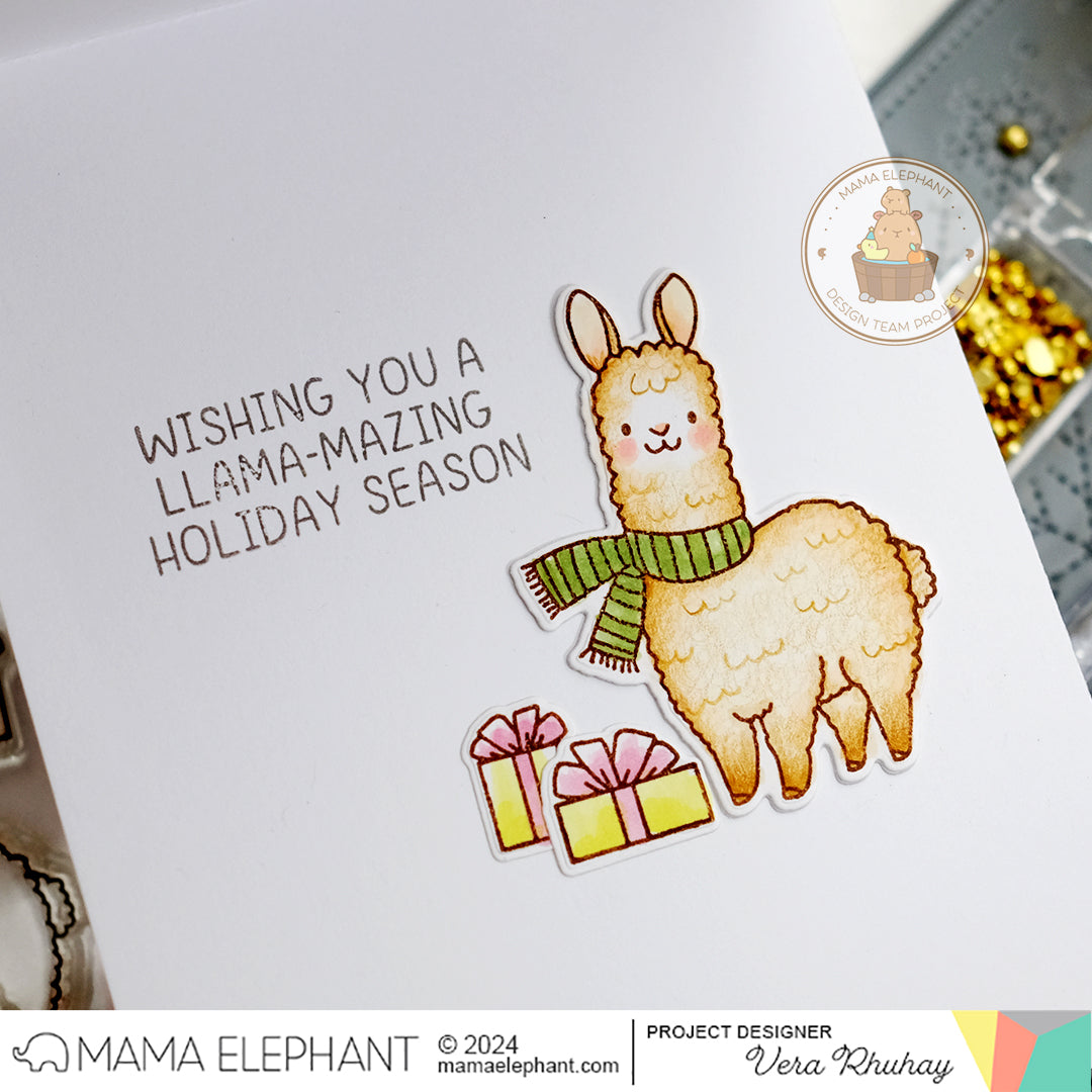 Lawn Fawn Timbri Trasparenti - Llama Tell You - Set Da 7 Pezzi Con Frasi E Lama