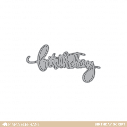 Birthday Script - Creative Cuts