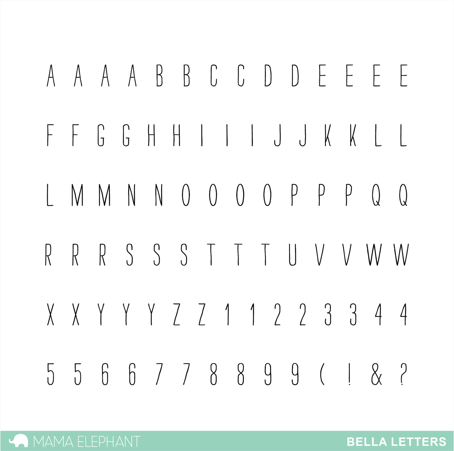 BELLA LETTERS