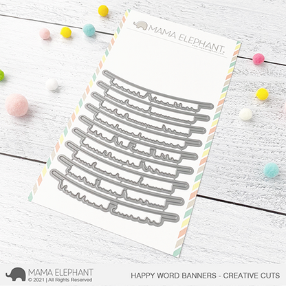 Happy Word Banners - Creative Cuts