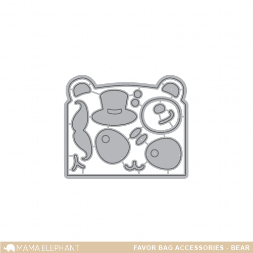 Favor Bag Accessory - Bear - Creative Cuts