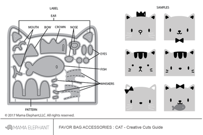Favor Bag Accessory - Cat - Creative Cuts