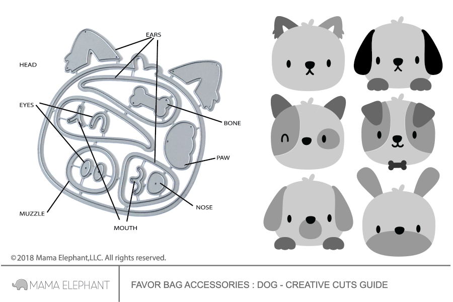 Favor Bag Accessory - Dog - Creative Cuts