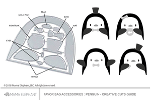 Favor Bag Accessory - Penguin - Creative Cuts