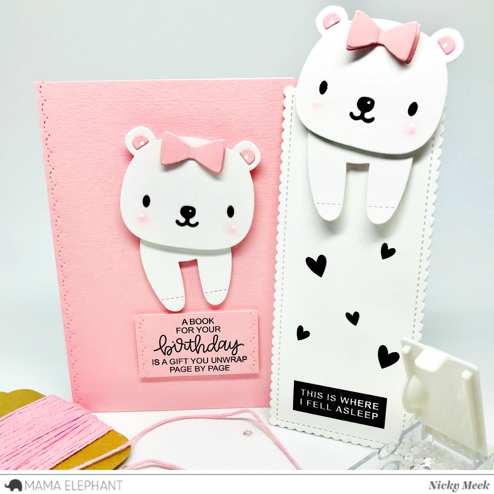 Book Buddy - Bear and Dog - Creative Cuts
