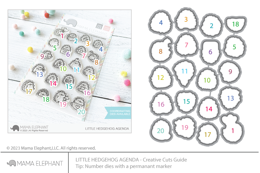 Little Hedgehog Agenda - Creative Cuts