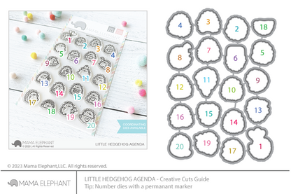 Little Hedgehog Agenda - Creative Cuts