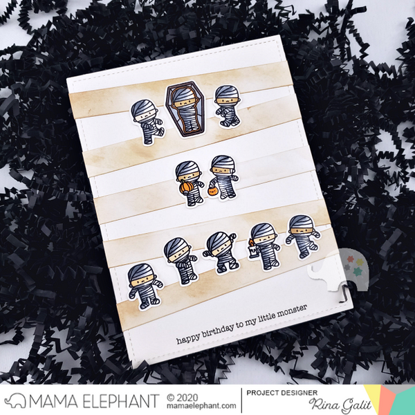 MAMA ELEPHANT Little Ninja Agenda  Stamp Highlight - Lemon Tea Crafts