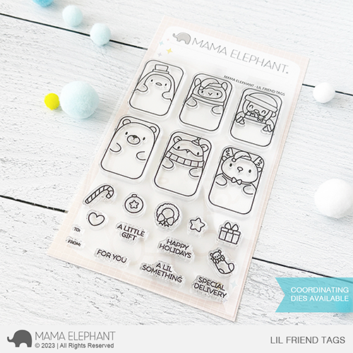 More Critter Circle Tags Clear Stamps