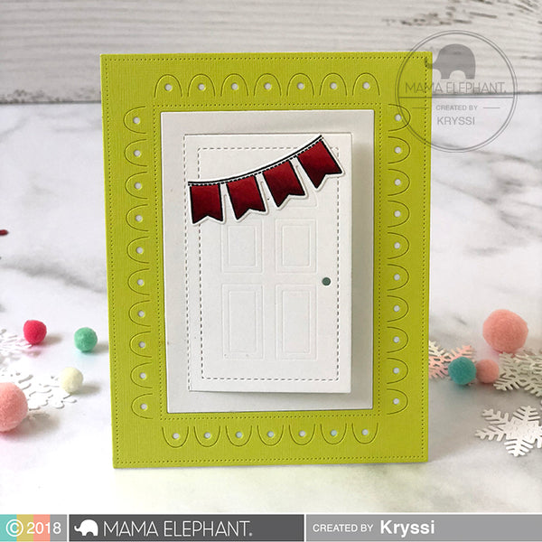  Lapoo Stamps and Dies for Card Making, Door Frame DIY