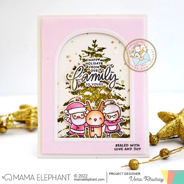 Welcome to Joyful Home 2pc/Set Peace Love Joy to Wish You Christmas Clear Stamp for Card Making Decoration and Scrapbooking 11x16cm